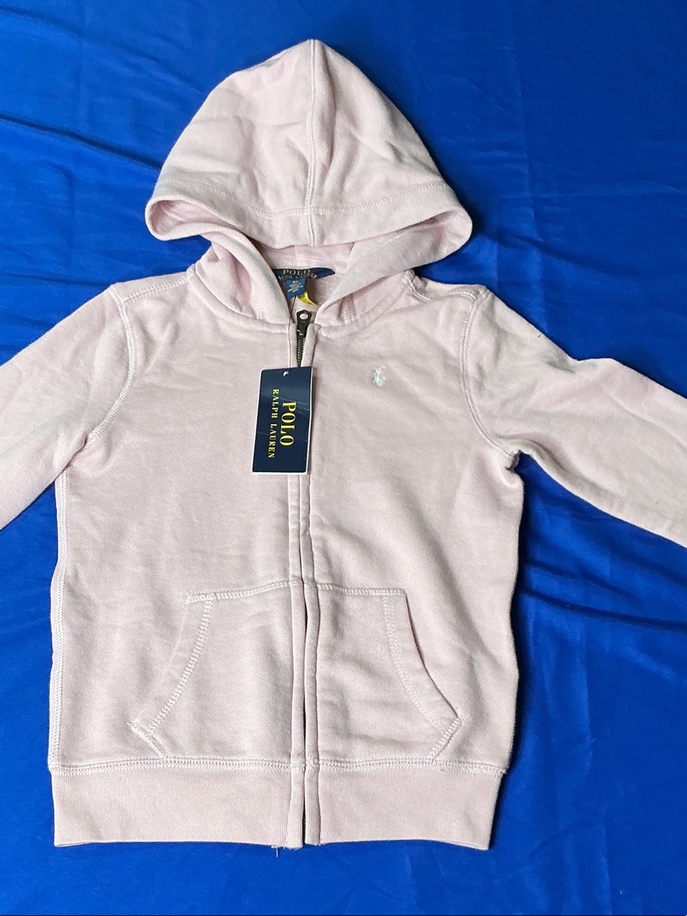Polo by Ralph Lauren Light Pink Kids Zip-Up Hoodie
